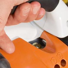 Met de hand bediende benzinepomp