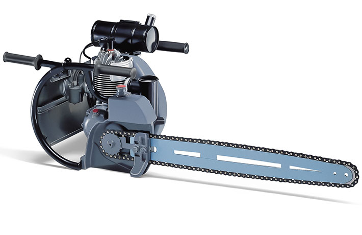 Historische kettingzaag model type BL