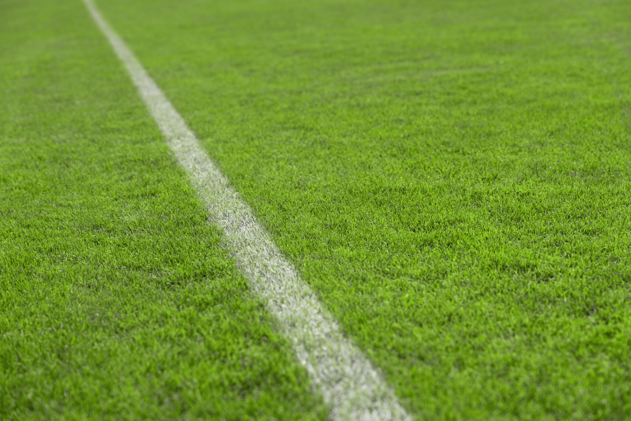 Kort gemaaid, gelijkmatig sportveld