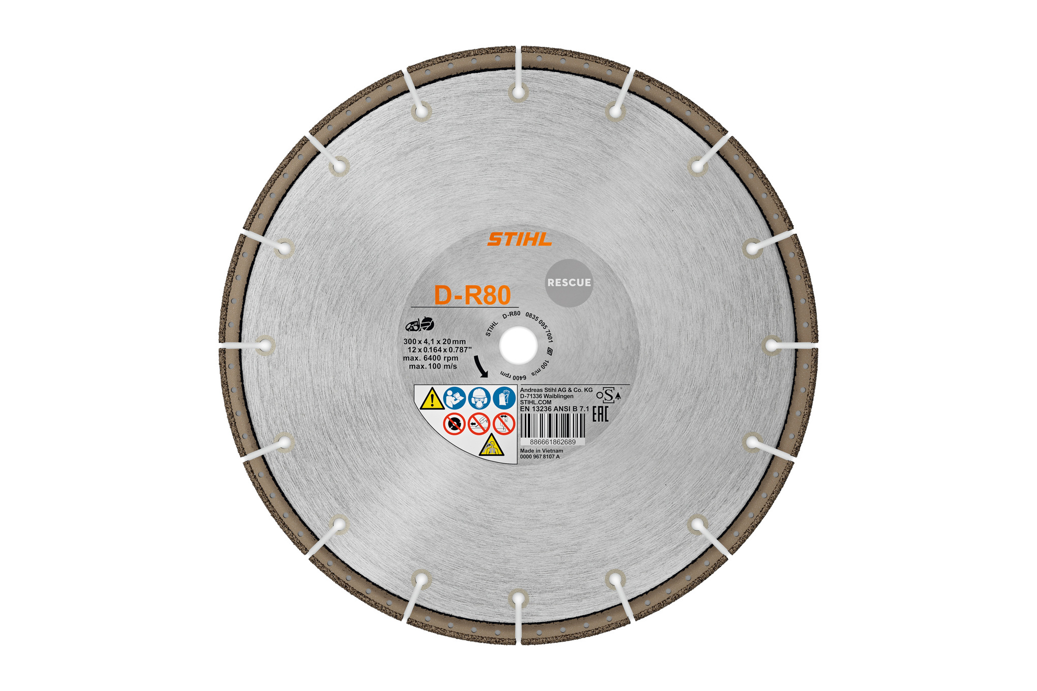 Diamant-doorslijpschijf D-R80
