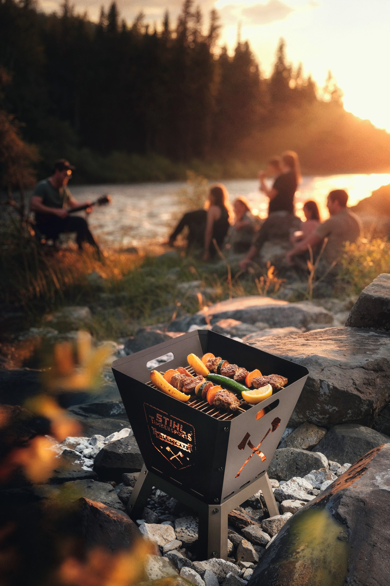 Vuurschaal met barbecue TIMBERSPORTS®