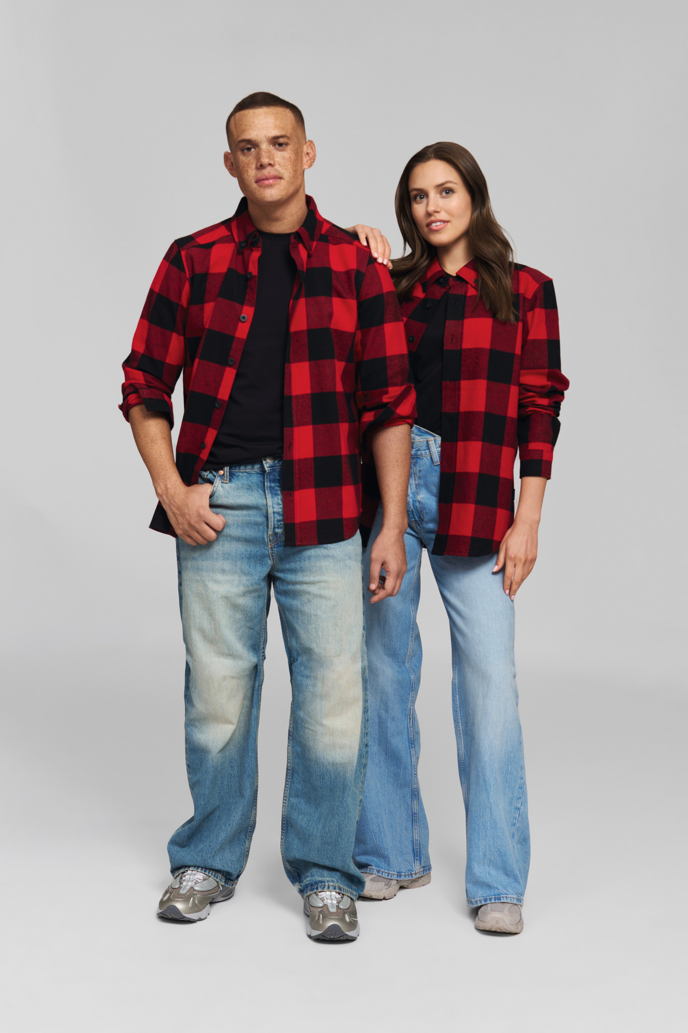 Hemd PLAID RED BLACK Unisex