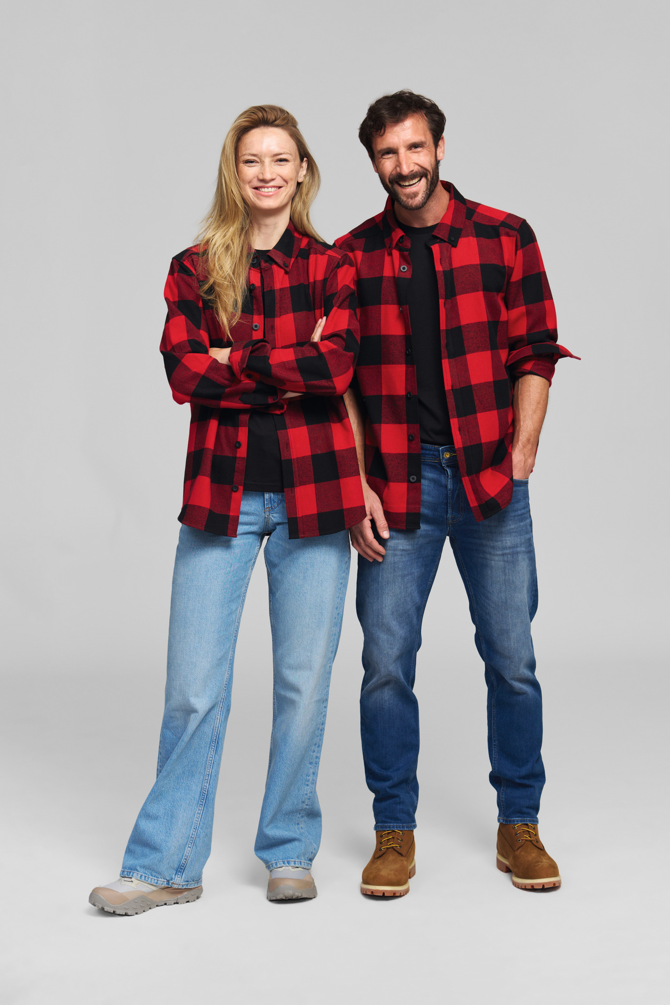 Hemd PLAID RED BLACK Unisex
