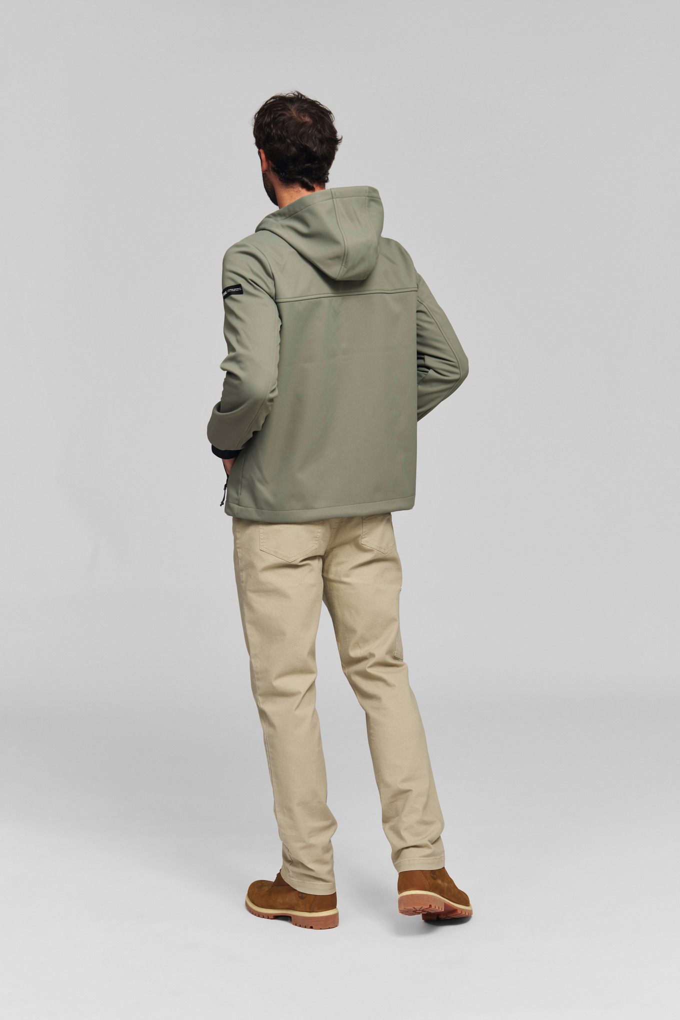 Softshell jack CASUAL groen Heren
