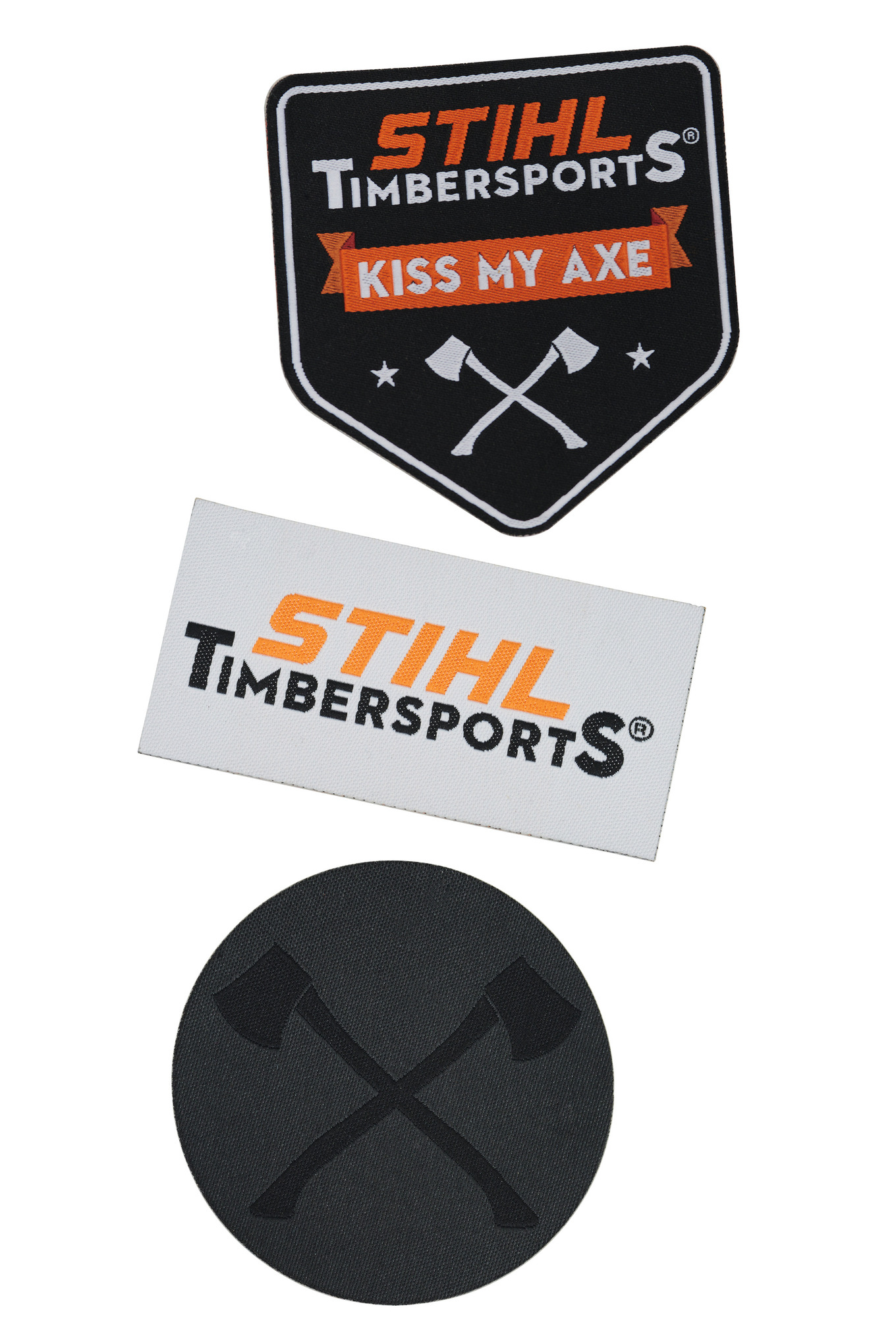 3-delige set STIHL TIMBERSPORTS® siliconenstickers