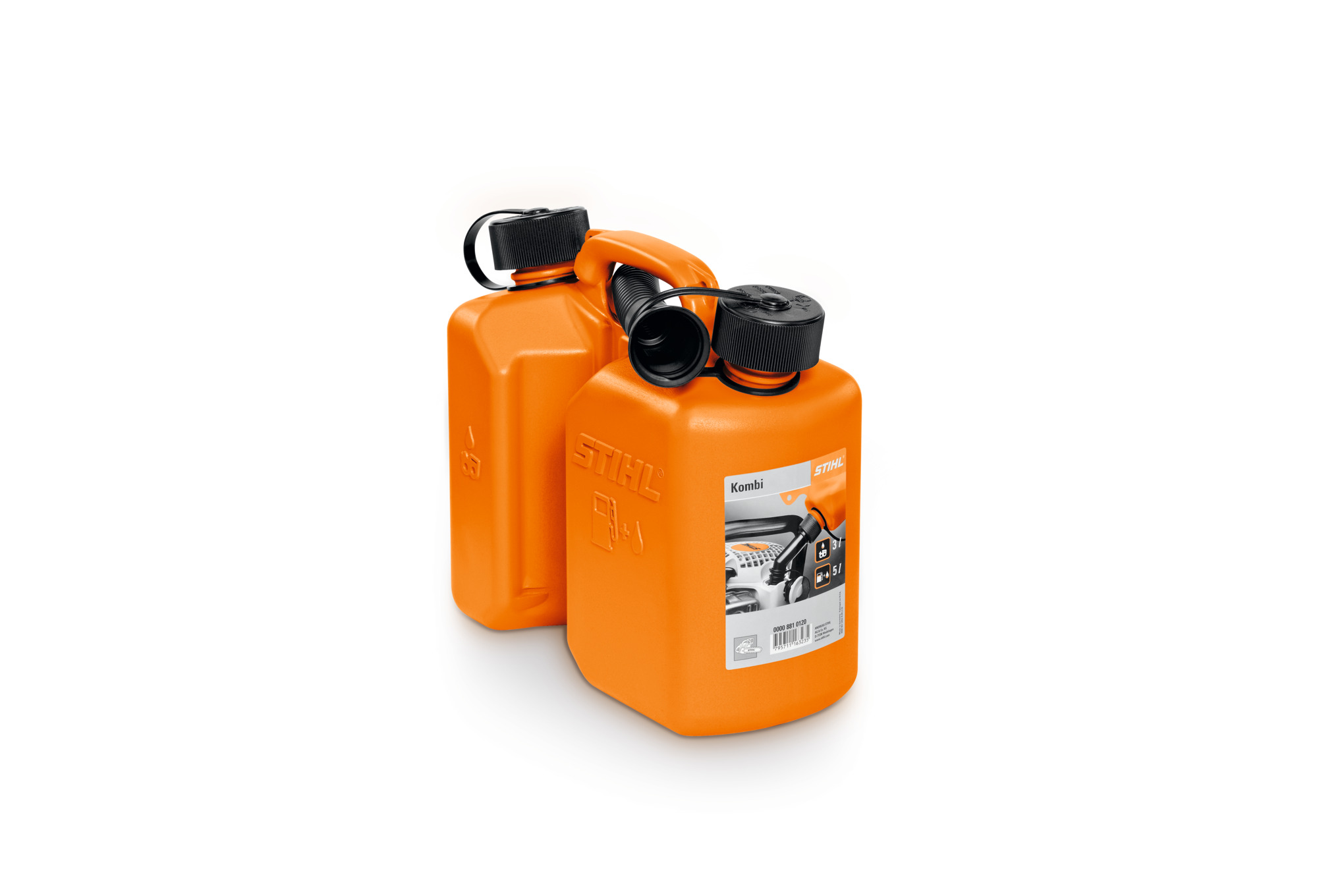 Combi-jerrycan, oranje, 3l/1,5l