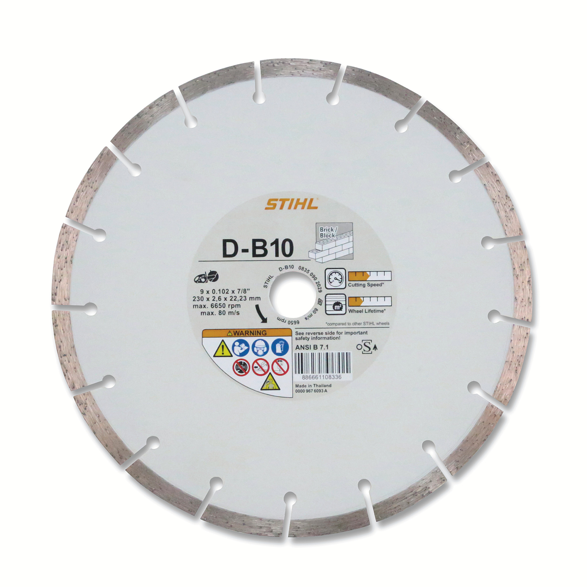 Diamant-doorslijpschijf, beton (B)