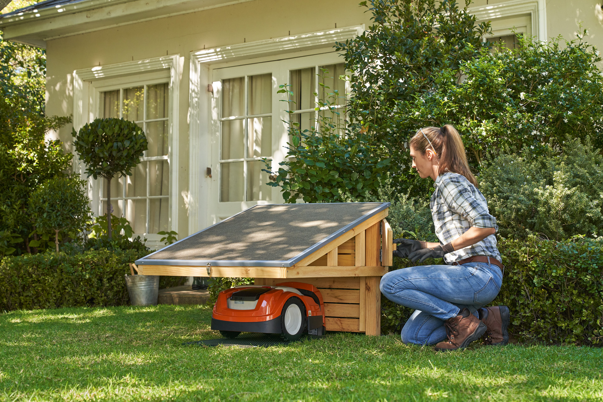 Zelf garage maken voor je iMOW® robotmaaier STIHL