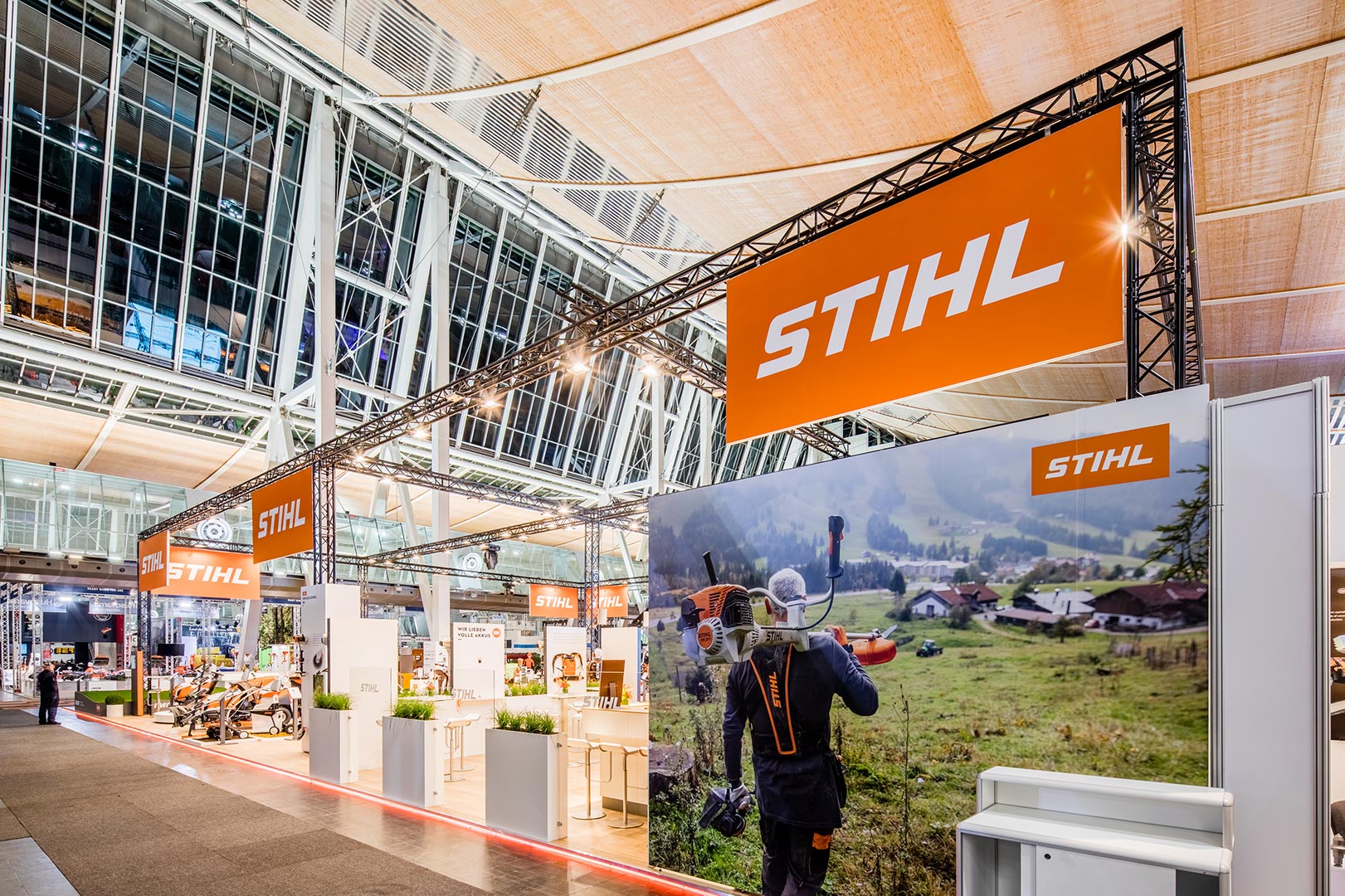 De beursstand van STIHL