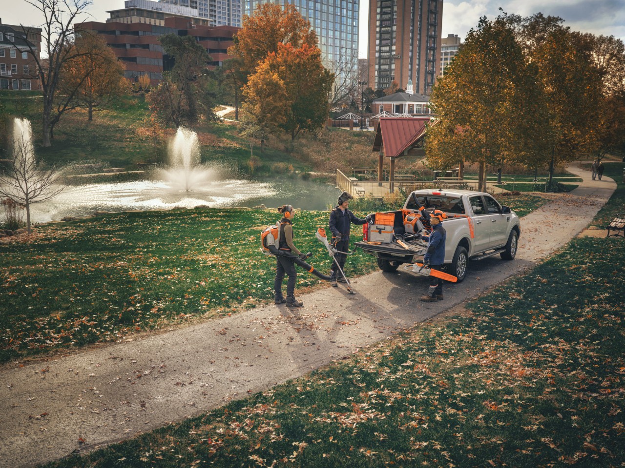 Professionele tuin- en landschapsarchitecten kiezen voor STIHL-accuapparaten voor hun werk