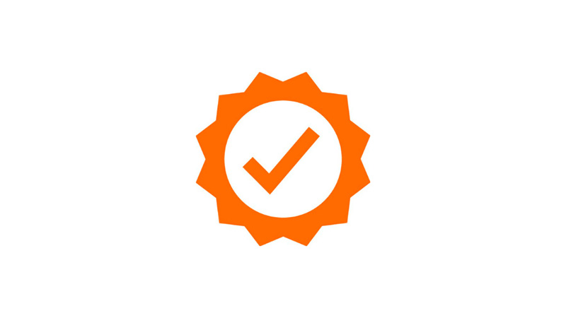 oranje pictogram voor nieuwe apparatuur